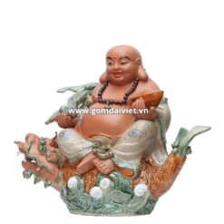 Tượng di lạc cá chép hóa rồng Bát Tràng