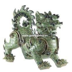 Tượng nghê sứ men ngọc