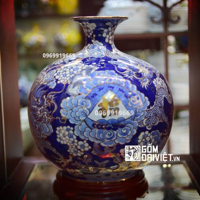 Bình hút tài lộc rồng chữ phúc