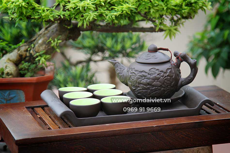 ấm tử sa bát Tràng