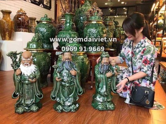 tượng tam đa gốm sứ
