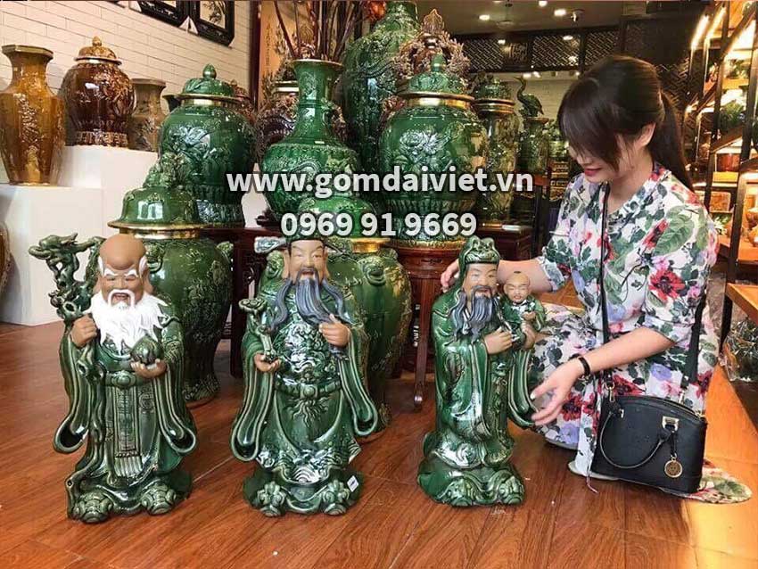 tượng tam đa gốm sứ