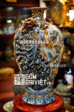 Mai bình đắp nổi công danh phú quý men rạn