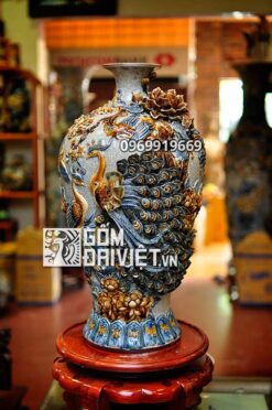 Mai bình đắp nổi công danh phú quý men rạn