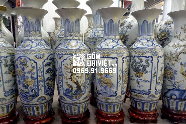 Cách chọn mua lọ lộc bình men màu Bát Tràng đẹp