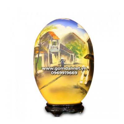 Đèn thấu quang hình trứng phố cổ