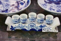 kỷ 5 ngai men rong vẽ sen