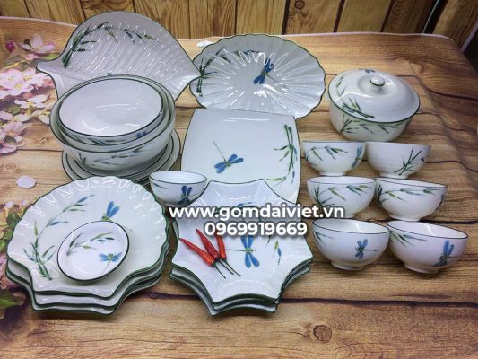 Bộ bát đĩa men nhà hàng