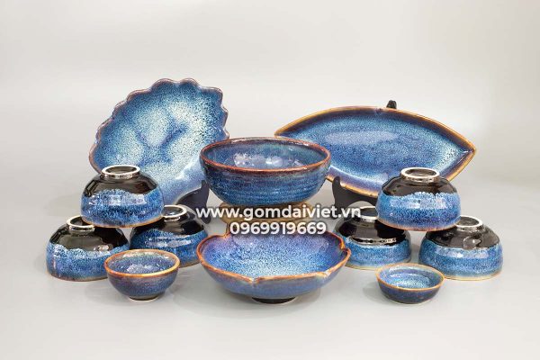 Bát đĩa bát tràng hỏa biến