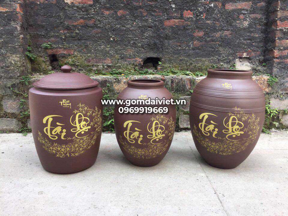Cách ngâm rượu với chum sành Bát Tràng