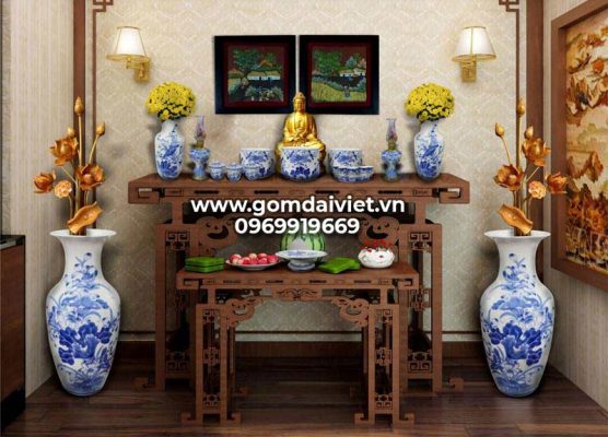 Cách sắp xếp tượng Phật trên bàn thờ