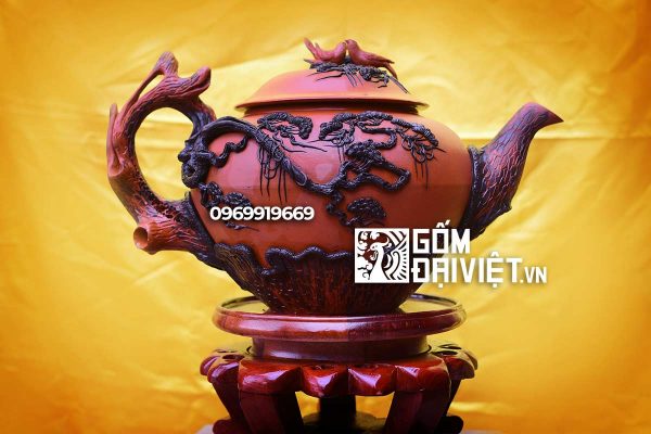 Quà tặng tân gia ấm chén tử sa Bát Tràng