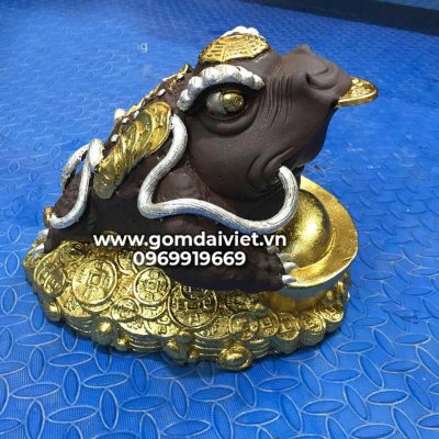 Cóc ngậm tiền - Thiềm thử dát vàng