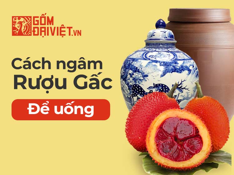 Cách ngâm rượu gấc để uống