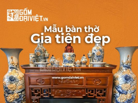 Mẫu bàn thờ gia tiên đẹp đơn giản và hiện đại