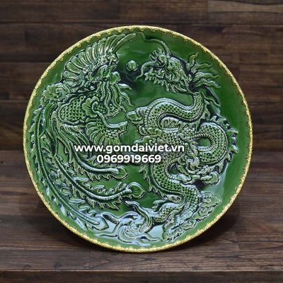 Mâm bồng men ngọc lục bảo cao cấp