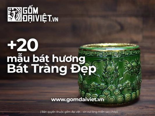 Tổng hợp các Mẫu Bát Hương Bát Tràng Đẹp bán chạy nhất Việt Nam