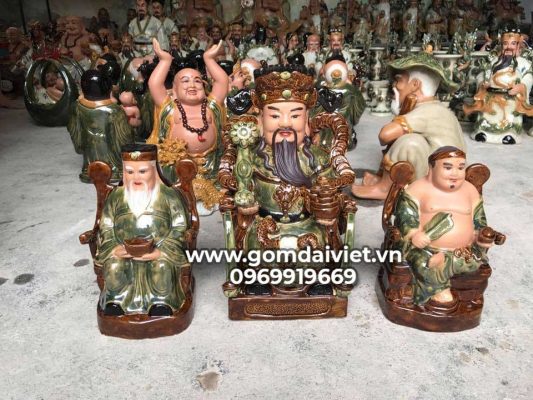 Tượng ông thần tài bằng gốm bát tràng cao cấp