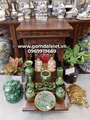 Mua bộ bàn thờ Thần tài, Thất bảo, bát hương và tro bốc bát hương ở đâu uy tín