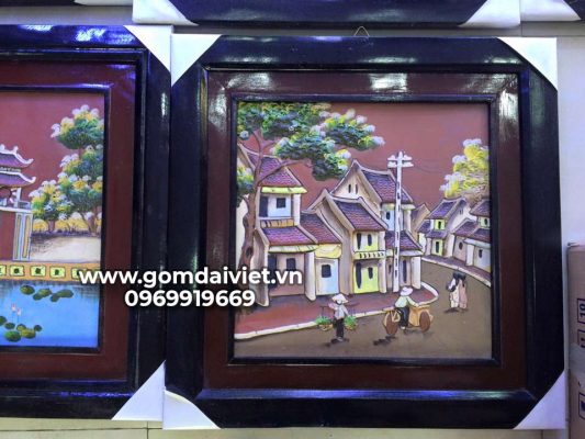 Tranh treo phòng ngủ Hà Nội phố