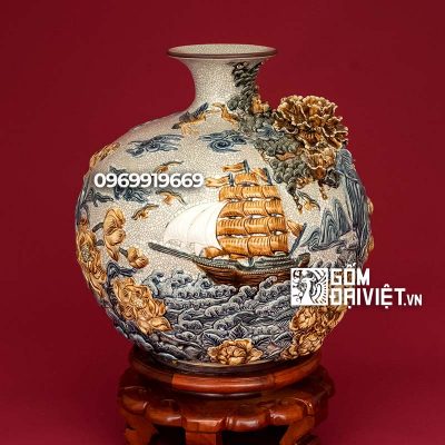 Bình hút tài lộc thuận buồm xuôi gió quà tặng sếp lên chức