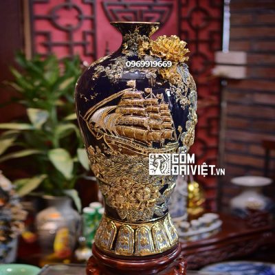 Mai bình tích lộc thuận buồm xuôi gió quà tặng sếp về hưu