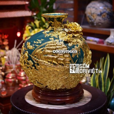 Bình hút tài lộc thuận buồm xuôi gió quà tặng sinh nhật sếp nữ