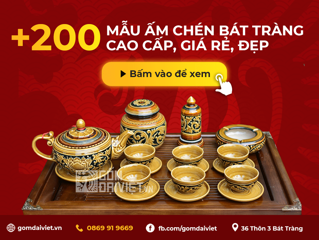 Mua ấm chén Bát Tràng cao cấp, giá rẻ ở đâu