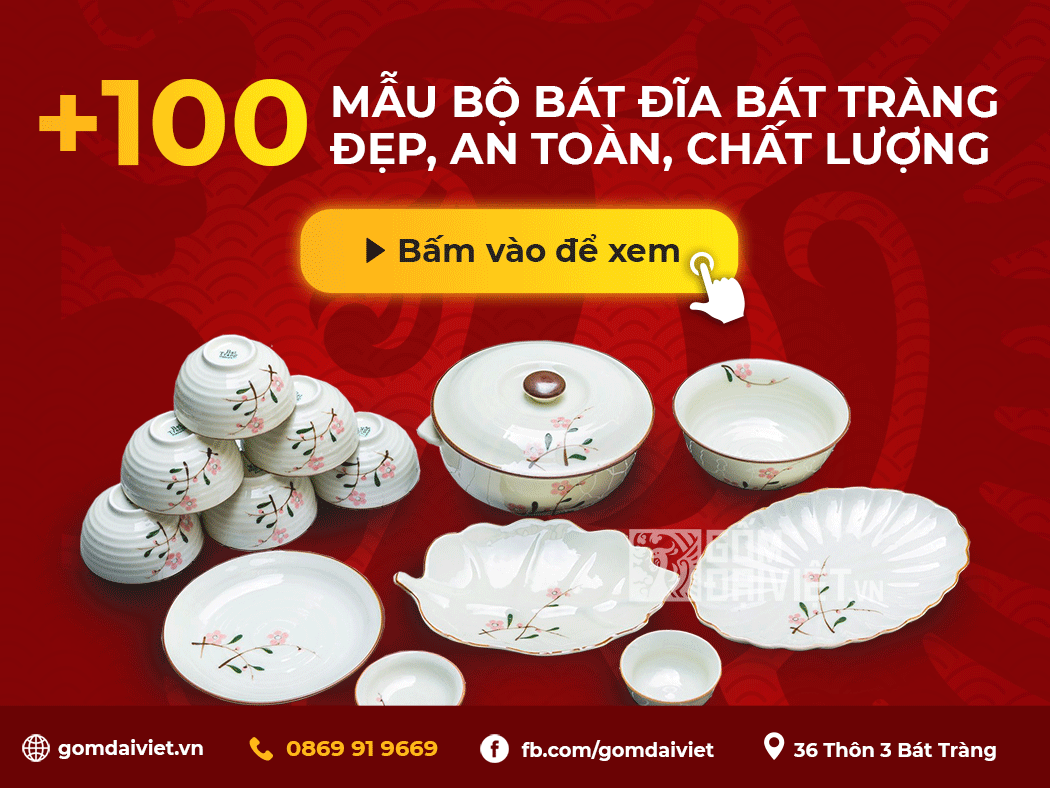 Mua bộ đồ ăn Bát Đĩa Bát Tràng An toàn ở đâu ?