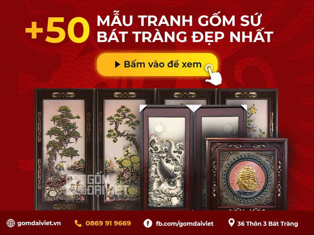 Mua tranh gốm sứ Bát Tràng ở đâu ?