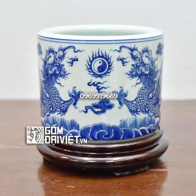 Bát hương Bát Tràng men lam