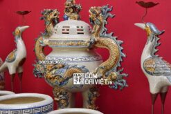 Bộ đồ thờ gia tiên Men Rạn Nổi Bát Tràng 1m97