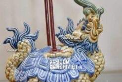 Đỉnh hạc Bát Tràng gốm sứ men rạn