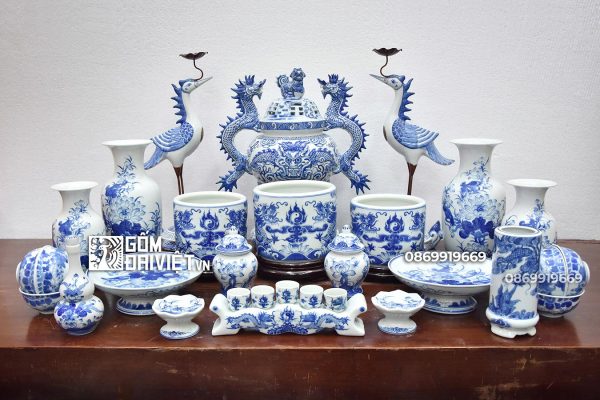 Bộ đồ thờ gia tiên 1m75