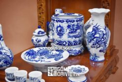 Bộ đồ thờ Thần Tài Giá Rẻ Bát Tràng 48cm