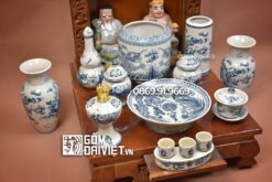 Bộ đồ thờ Thần Tài Địa Cơ Bản Men Rạn Vẽ Rồng 03