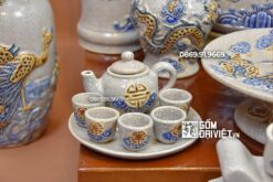 Bộ Đồ Thờ Thần Tài Giá Rẻ Men Rạn Nổi Đầy Đủ