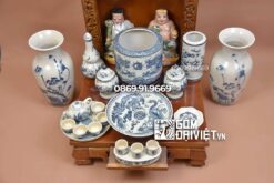 Bộ đồ thờ thần tài men rạn cổ giá rẻ 12 Món