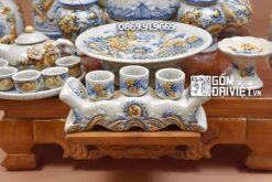 Bộ Đồ Thờ Thần Tài Ông Địa - Gốm Sứ Bát Tràng