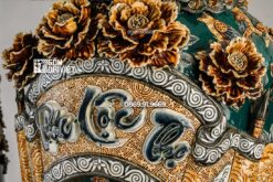 Lọ Lộc Bình Phúc Lộc Thọ Đắp Nổi 3D Xanh Lục 1m6 Mệnh Mộc