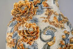 Lọ Lục Bình Bách Điểu Ngàn Hoa Men Rạn Nổi 1m6