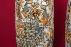 Lọ Lục Bình Chim Công Phú Quý 1m4 Men Rạn Nổi