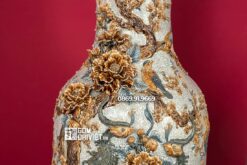 Lọ Lục Bình Chim Công Phú Quý 1m4 Men Rạn Nổi