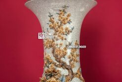 Lọ Lục Bình Chim Công Phú Quý 1m4 Men Rạn Nổi