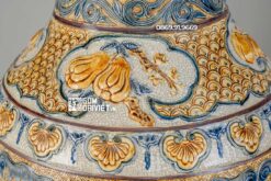 Lục Bình Tứ Quý Men Rạn Đắp Nổi 4 Mùa 1m4