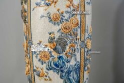 Lục Bình Tứ Quý Men Rạn Đắp Nổi 4 Mùa 1m4