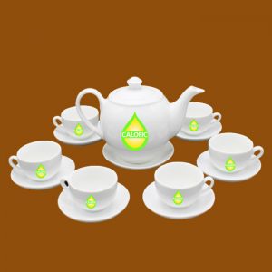 Bộ ấm trà quà tặng in logo Calofic