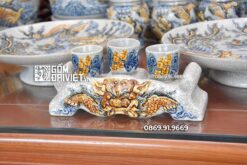 Bộ Đồ Thờ Phúc Mãn Đường Men Rạn Bát Tràng