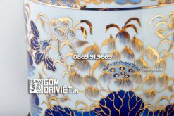 Bát hương Sen vẽ vàng 24K