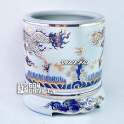 Bát Hương Vẽ Vàng 24K Cao Cấp Bát Tràng